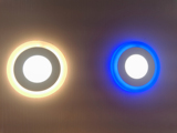 ktv客厅吊顶超薄面板LED筒灯防雾暗装天花板双色变光圆形筒灯射灯