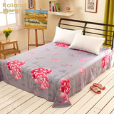 罗兰家纺正品活性纯棉床单单件 全棉单人床单双人1.5m1.8米床被单