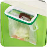 厨房用品创意可挂式门背式橱柜垃圾桶支架 垃圾袋置物架收纳子