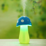 新款创意空气静音家用办公室车载小型喷雾USB蘑菇夜灯加湿器迷你