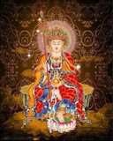 精准印花新款 法国DMC十字绣正品专卖 佛教人物 地藏王菩萨佛像天