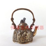 精品纯铜壶铜器风水摆件 仿古福禄寿水壶 酒壶 茶壶 饰品工艺礼品
