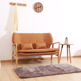 日式简约单人双人布艺沙发小户型北欧白橡木纯实木亚麻沙发组合