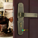 中式卧室门锁 门锁室内 仿古门锁 房间门锁 青古铜门锁