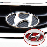 北京现代 瑞纳改装 前后标+方向盘车标贴 碳纤维保护贴 瑞纳专用