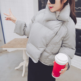 2016冬装韩版新款加厚小棉服学生短款棉衣女宽松斗篷面包服外套