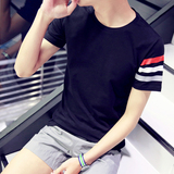 2016夏季新款韩版修身短袖T恤男半袖学生体恤半截袖t桖上衣服潮流