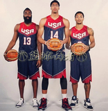 美国队 梦十一 USA 梦之队全明星篮球服科比詹姆斯球衣男DIY字号