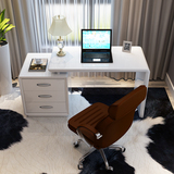 现代时尚电脑桌宜家白色烤漆书桌旋转创意办公桌简约写字台特价