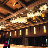 大厅水晶吊灯创意五角星吸顶灯酒店电影院KTV商场大型非标工程灯