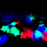 霓虹led彩灯串串灯新年五彩色装饰挂灯室内家用房间用品圆球线灯