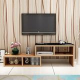 钢化玻璃伸缩电视柜 茶几组合 简约现代 小户型客厅板式 电视机柜