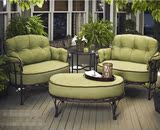定制欧式铁艺沙发阳台户外庭院客厅软包沙发咖啡馆会所沙发椅套件