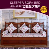 美式沙发床1.5欧式沙发床客厅书房推拉储物多功能坐卧两用沙发床