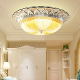 艾康 欧式LED吸顶灯圆形客厅主卧室灯锌合金书房阳台灯具
