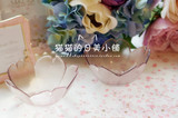 【现货】日本代购ZAKKA限定樱花季节樱花造型纯色粉色玻璃小碗