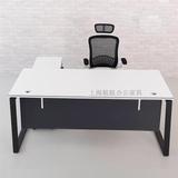 直销上海办公家具老板桌椅小大班台主管桌钢架简约现代总裁经理桌