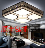 现代简约长方形LED吸顶灯大气客厅卧室阳台灯亚克力异型铁艺灯