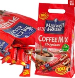 韩国咖啡麦斯威尔咖啡三合一100条袋装进口原味速溶咖啡粉