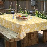 PVC贴合法兰绒桌布植物水果案田园风格时尚现代简约餐桌布定制