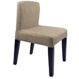 实木餐椅现代简约 时尚酒店椅咖啡厅餐馆西餐椅 布套可拆洗家用椅
