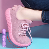 2016夏季韩版椰子鞋女粉色透气网面轻便跑步鞋女生运动鞋健身鞋潮