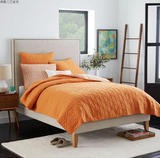 北欧1.5米1.8大小户型美式复古棉麻双人布艺床现代简约软包布床