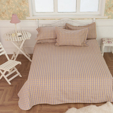 老粗布床单单件纯棉单双人被单学生宿舍加厚床单1.2，1.5米2米床