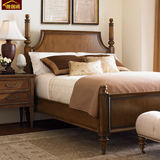 雅居阁 美式实木床1.5 1.8米 美式乡村双人床 欧式床大床家具特价