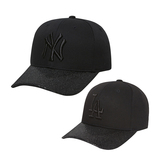 韩国专柜代购 MLB正品 15新嘻哈帽 钻石闪耀黑色LA NY棒球帽 直邮