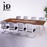 高档会议桌大长桌定制板式钢架会议桌椅组合办公桌成都办公家具