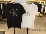 CK Jeans专柜正品代购16春夏新款男士纯棉圆领字母短袖T恤4ASKCC7