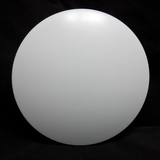 LED圆形吸顶灯外壳套件 全白高边亚克力灯罩+氧化铝底盘吸顶灯