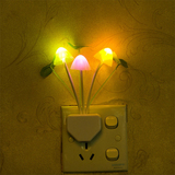 小夜灯光控花盆插电灯LED节能床头灯具创意卧室装饰灯玫瑰夜灯