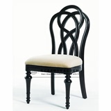 美式新古典实木餐椅现代中式仿古实木雕花椅意大利进口布艺扶手椅