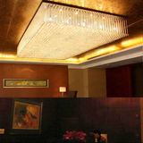 灯大型工程水晶灯酒店大堂灯长方形客厅灯水晶灯吊灯1.5 1.8 2米