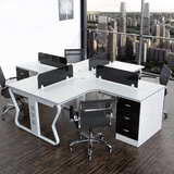 成都办公家具四人职员办公桌工作位多人组合电脑桌现代简约员工