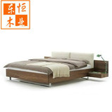 北欧现代简约纯实木床婚床榻榻米双人床卧室家具包邮1.5米1.8