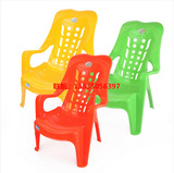塑料加厚靠背沙滩椅躺椅休闲椅塑胶高背扶手椅大排档椅子厂家批发