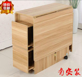 特价多功能餐桌小户型可伸缩简易长方形折叠餐桌木质饭桌椅子组合