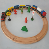 托马斯轨道磁性小火车木质儿童玩具小汽车8字轨木制圆形跑道礼物