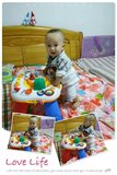 谷雨多功能益智玩具双语儿童学习桌游戏桌音乐轨道玩具宝宝游戏桌