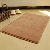 珊瑚绒地毯卧室满铺客厅茶几房间飘窗防滑地垫长方形可定制卡其色