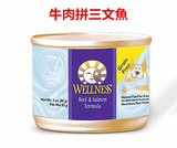 美国wellness罐头 猫罐头 主食罐 牛肉 三文鱼 85g