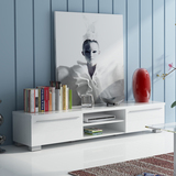 特价 白色亮光烤漆电视柜 简约现代小户型宜家电视机柜1.2/1.8米
