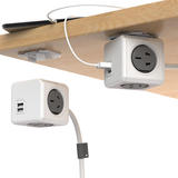荷兰阿乐乐可模方插排插座带线排插USB口充电魔方插板创意接线板