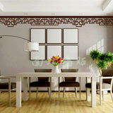 中国风式装饰线条顶角线腰线古典边框书房客厅电视沙发背景墙贴纸