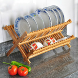 碗架沥水架厨房置物架碗碟架筷厨房用品楠竹碗碟沥水全实木质特价