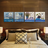 美嗨客厅装饰画沙发背景墙无框画餐厅墙画抽象壁画欧式挂画地中海