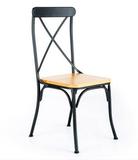 美式复古实木吧台椅子客厅餐椅 低靠背 仿古做旧餐桌椅咖啡桌椅